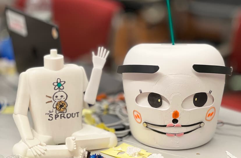 Sprout: emotion mimicking robot face